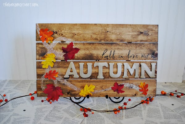 autumn fall pallet