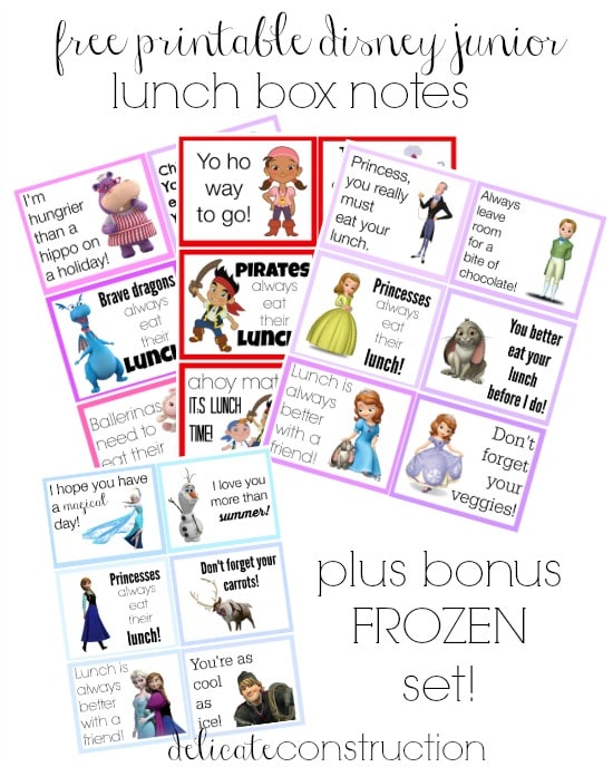 printable lunch box notes for kindergarten