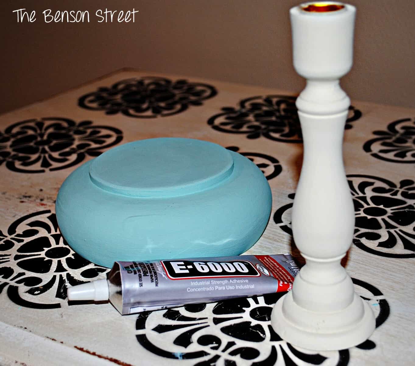 Pedestal Jewelry Dish Tutorial at thebensonstreet.com