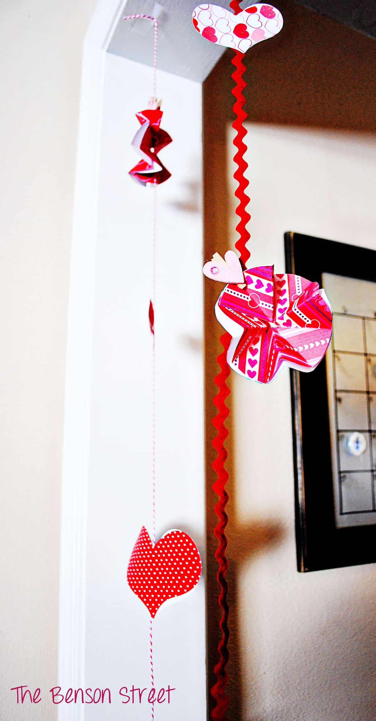 Hanging Valentine Garland at The Benson Street