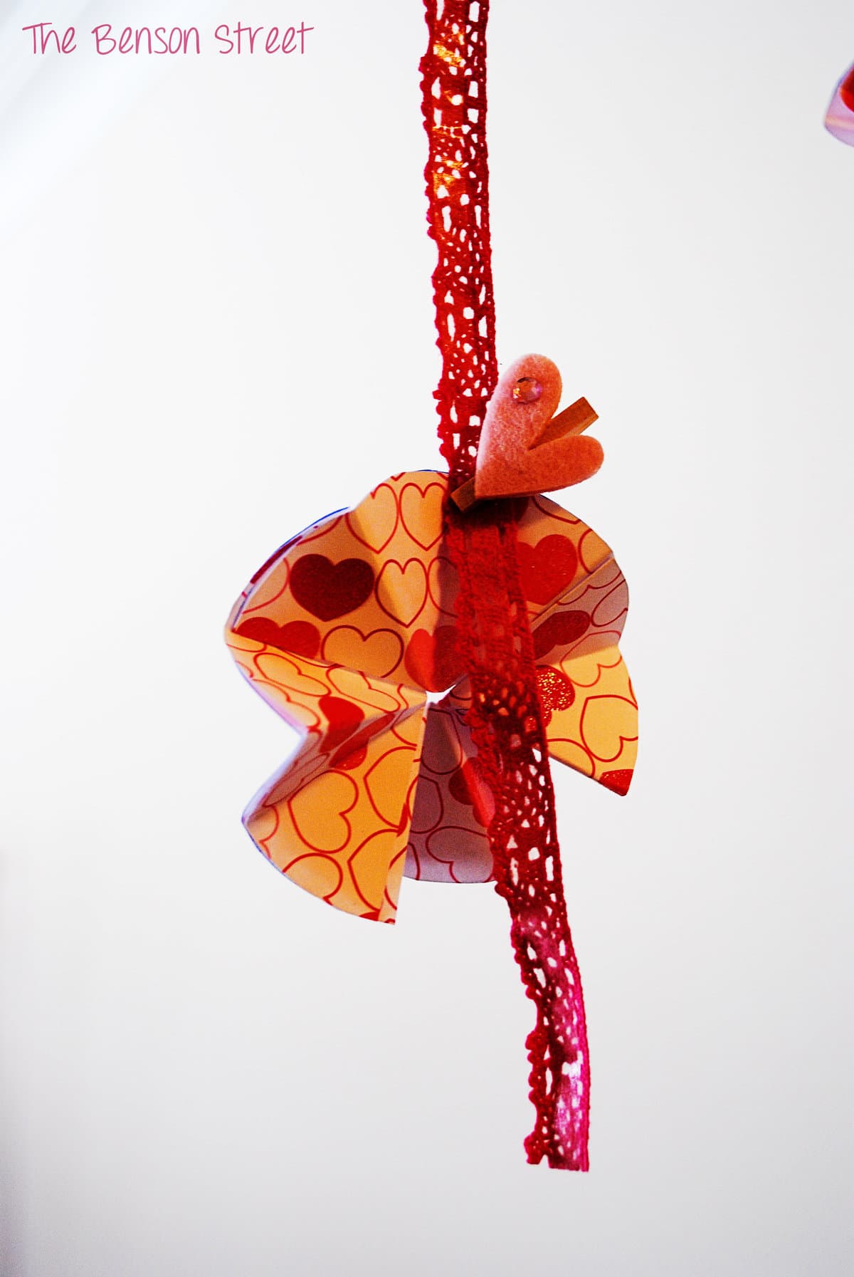 Hanging Valentine Garland at The Benson Street