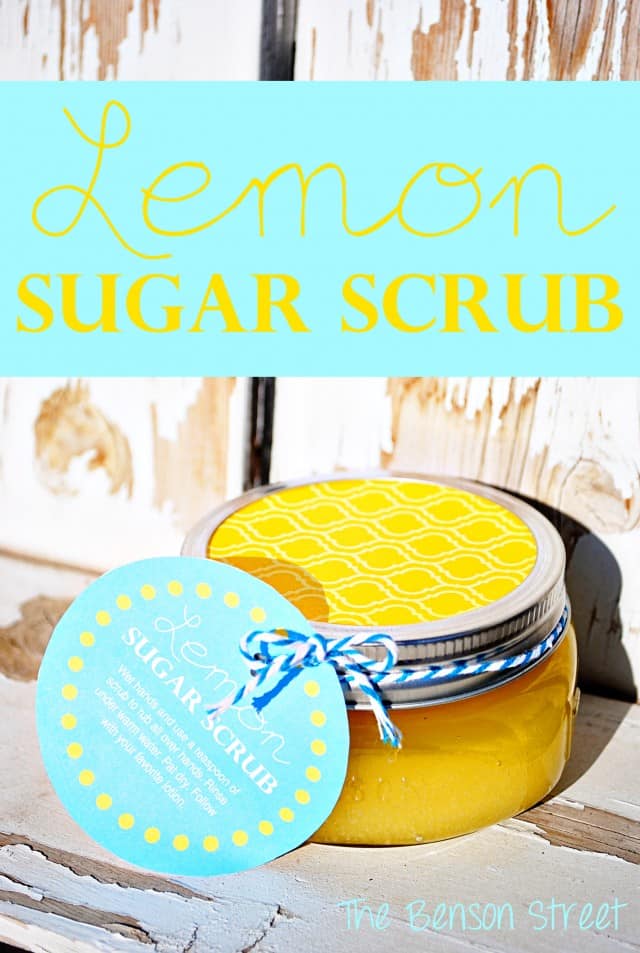 Easy Lemon Sugar Scrub at www.thebensonstreet.com