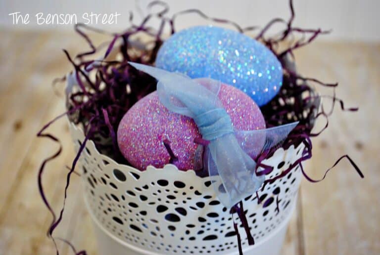 How to Make DIY Glitter Eggs with Plastic Easter Eggs