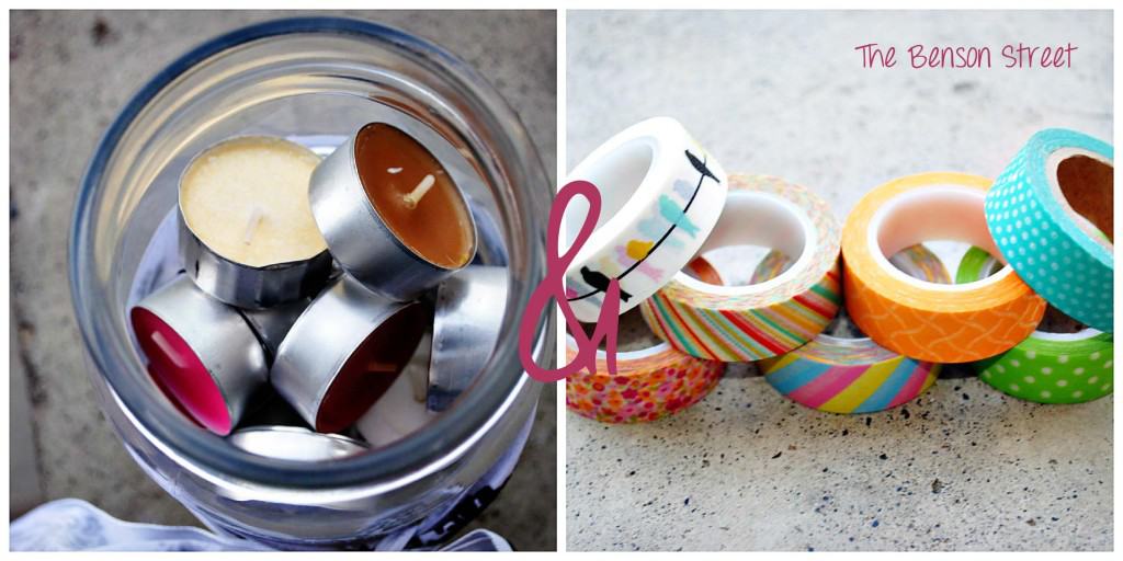 Washi Tea Lights at www.thebensonstreet.com 10