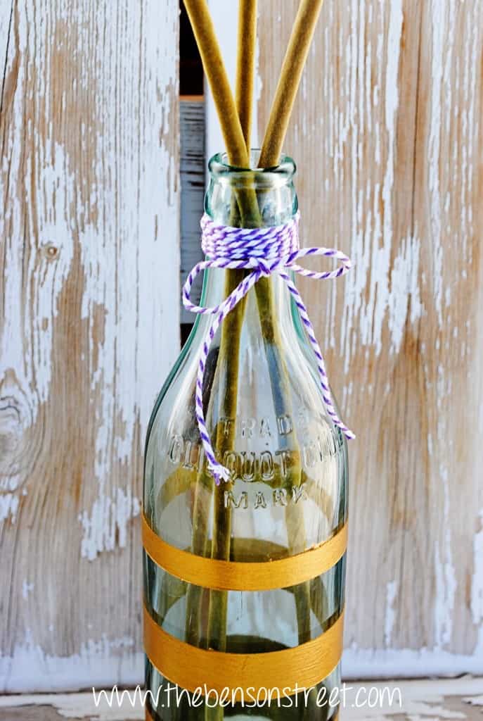 DIY Painted Vintage Bottle at www.thebensonstreet.com 4