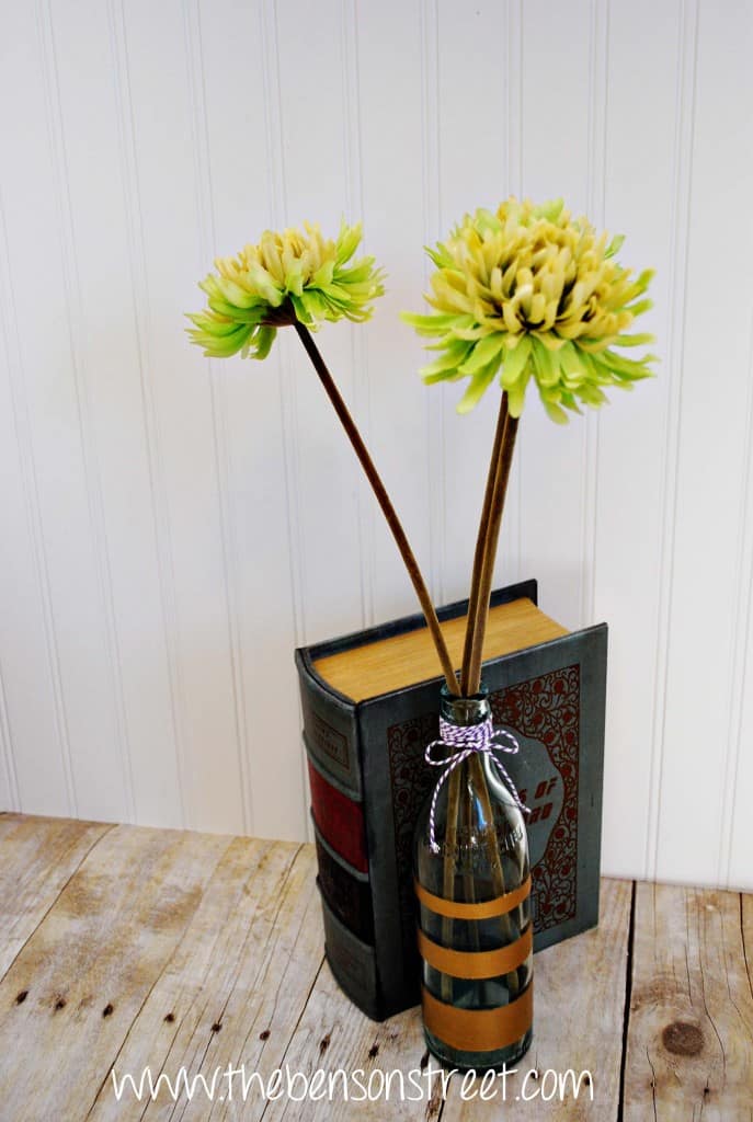 DIY Painted Vintage Bottle at www.thebensonstreet.com 5