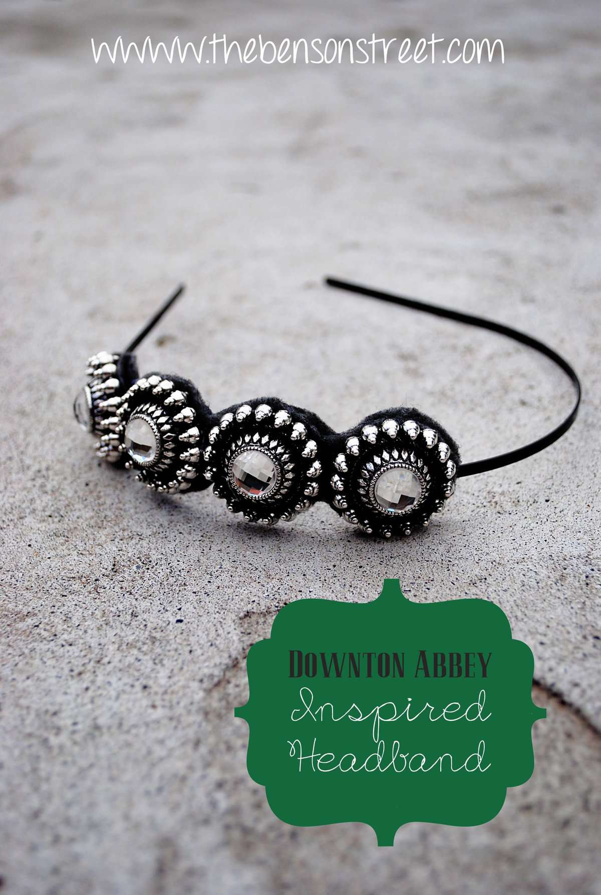Downton Abbey Inspired Headband at www.thebensonstreet.com 7
