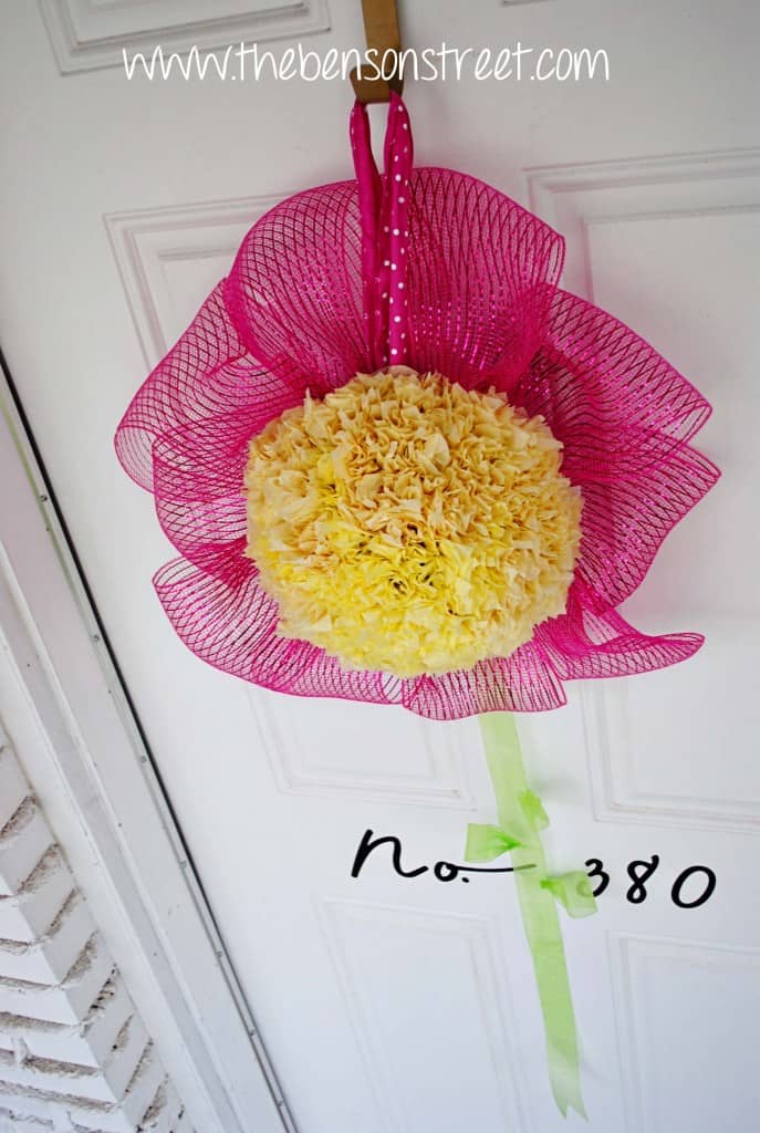 Flower Wreath at www.thebensonstreet.com 10