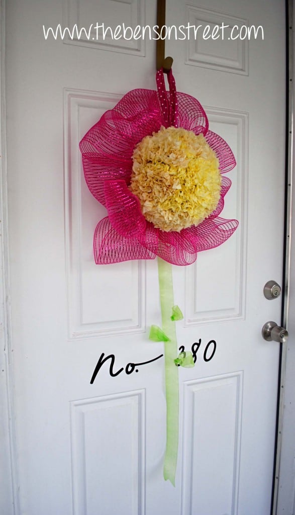 Flower Wreath at www.thebensonstreet.com 8