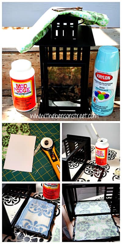Upcycled Lantern Tutorial at www.thebensonstreet.com