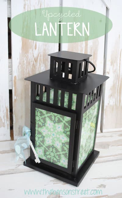Upcycled Lantern at www.thebensonstreet.com