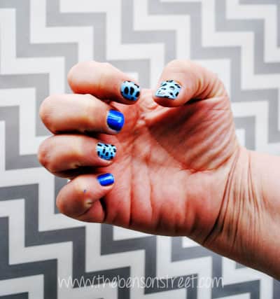 Blue Street Style Nails at www.thebensonstreet.com