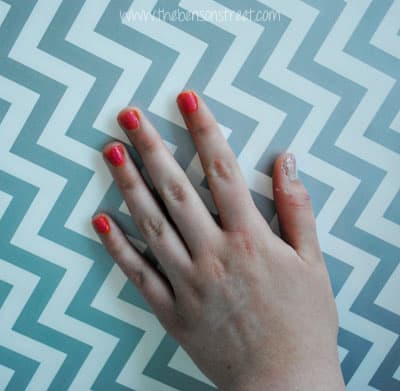 Pink Crackle Nails at www.thebensonstreet.com
