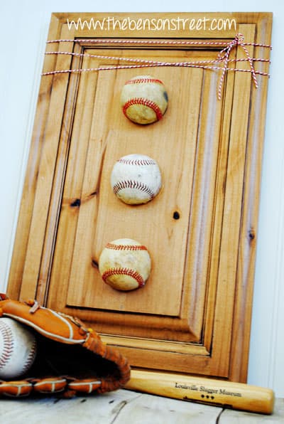 Decorate with Baseballs at www.thebensonstreet.com
