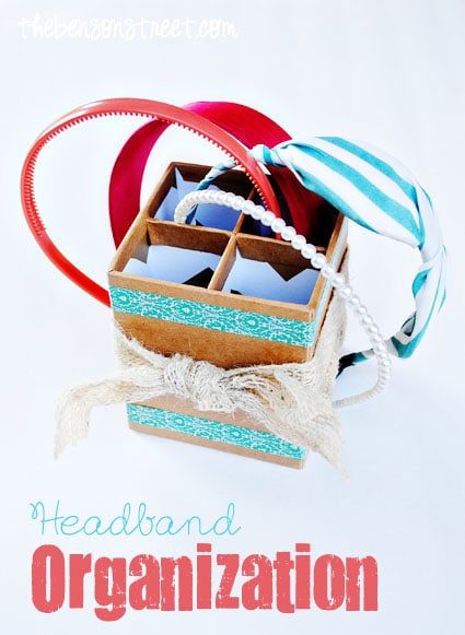 Easy Headband Storage at thebensonstreet.com