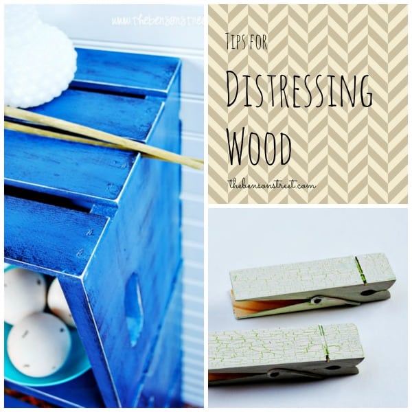 Tips for Distressing Wood at thebensonstreet.com