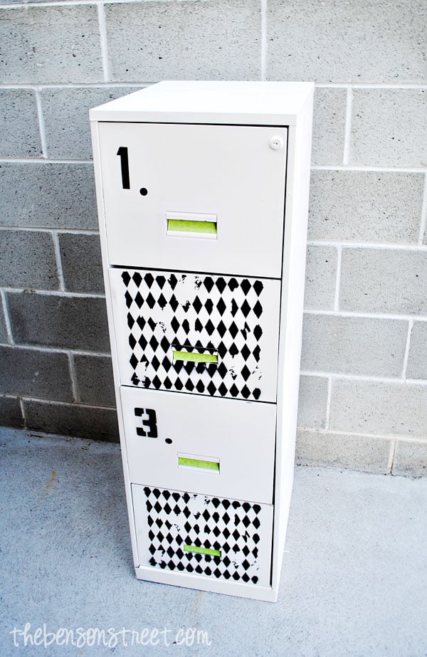 B&W File Cabinet at thebensonstreet.com