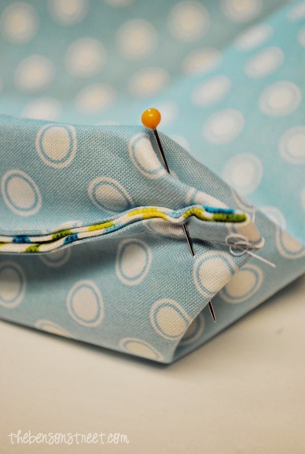 Favor Bag corners at thebensonstreet.com