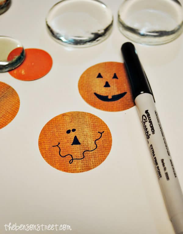 Jack-o-Lantern Magnets at thebensonstreet.com