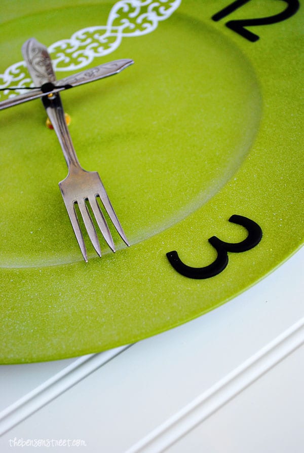 Silverware Kitchen Clock Making at www.thebensonstreet.com