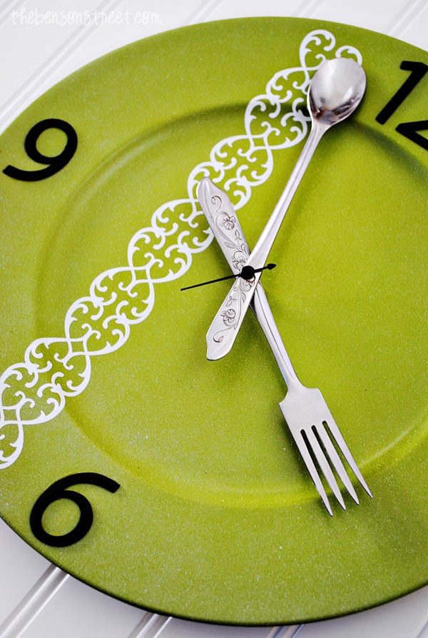 Silverware Kitchen Clock at thebensonstreet.com