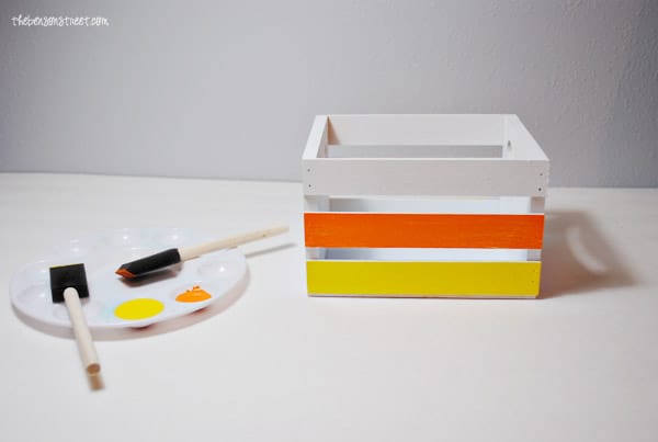Candy Corn Style Crate at thebensonstreet.com
