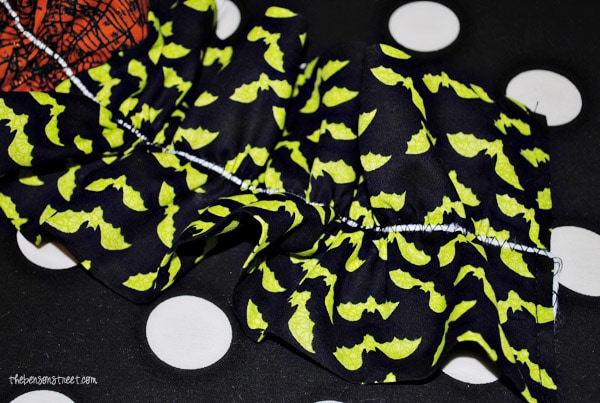 Halloween Fabric Patchwork Garland at thebensonstreet.com