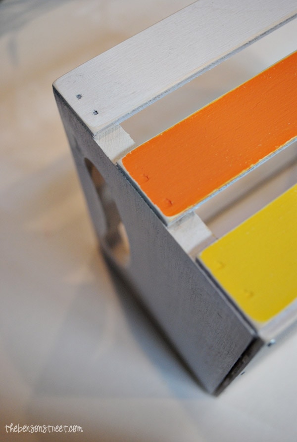 Mini Candy Corn Crate at thebensonstreet.com