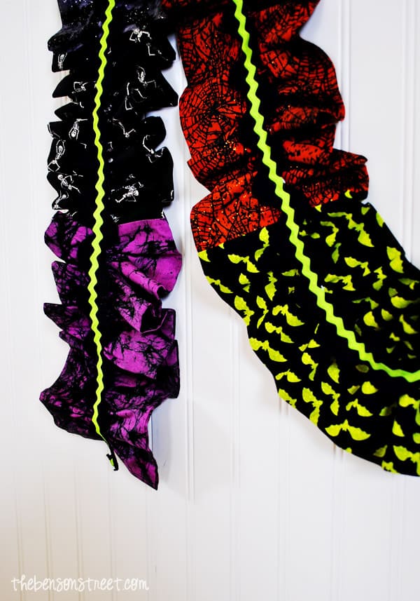 Ruffle Halloween Garland