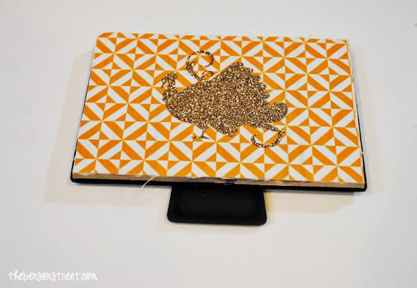 Cricut cut Turkey Frame at thebensonstreet.com