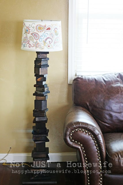 Scrap Wood Lamp Stand