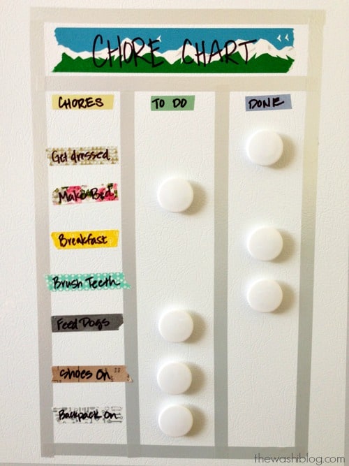 Washi-Tape-Chore-Chart