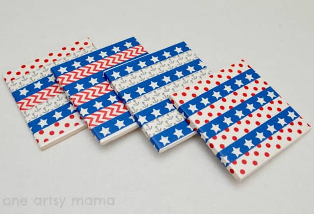 Washi Tape Coasters