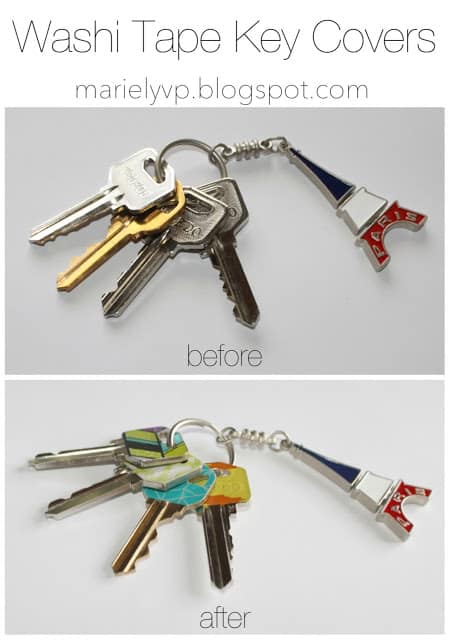 Washi Tape Key Covers