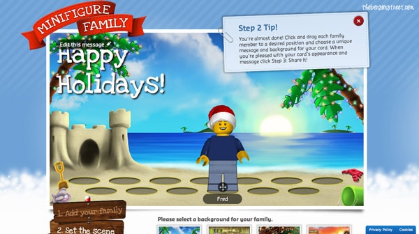 Create a LEGO Minifigure Holiday Card at thebensonstreet.com
