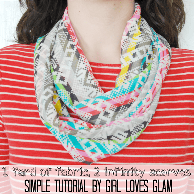 Easy DIY Infinity Scarf Tutorial by Girl Loves Glam