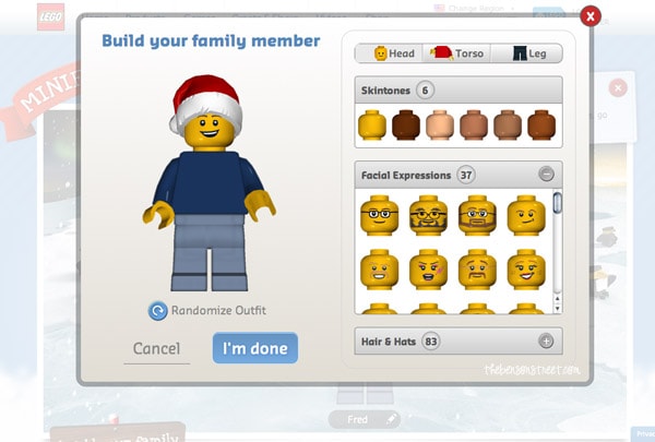 Persnoalized LEGO Minifigure Cards at thebensonstreet.com
