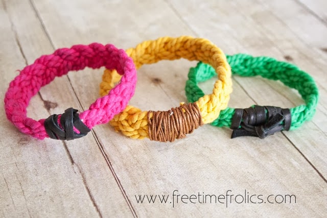 leather wrapped bracelets