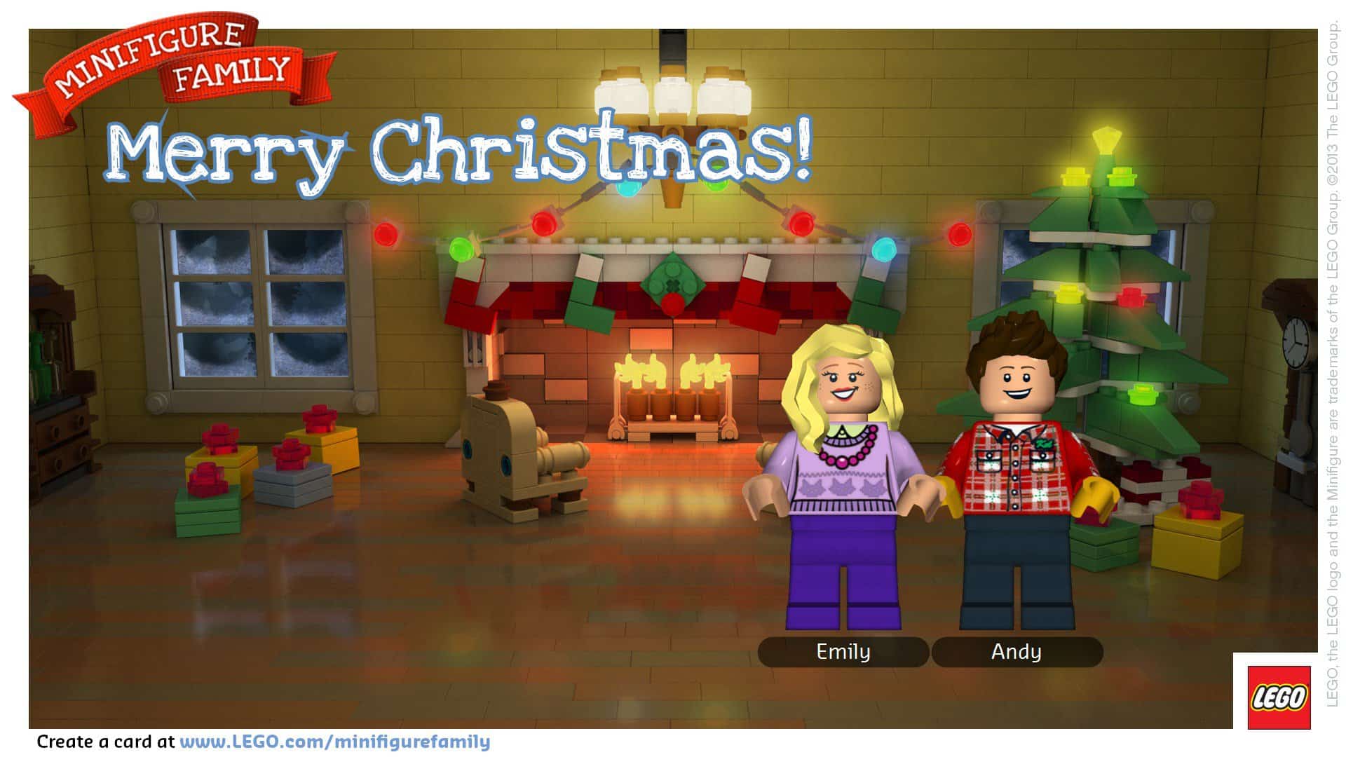Fun Holiday Minifigure LEGO Card at thebensonstreet.com