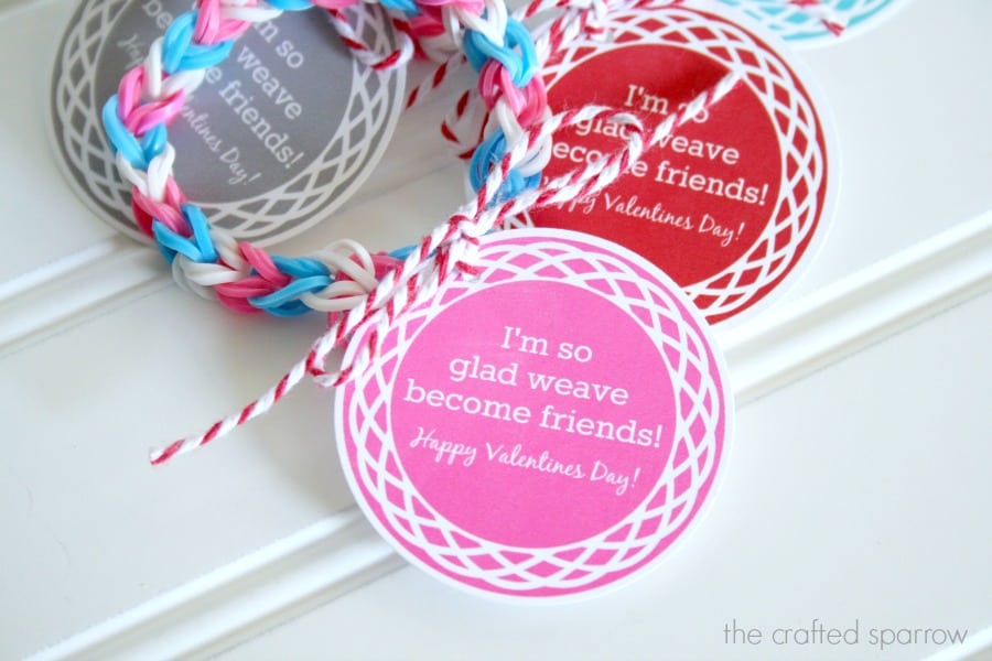 Loom Band Printable Round Valentines 3