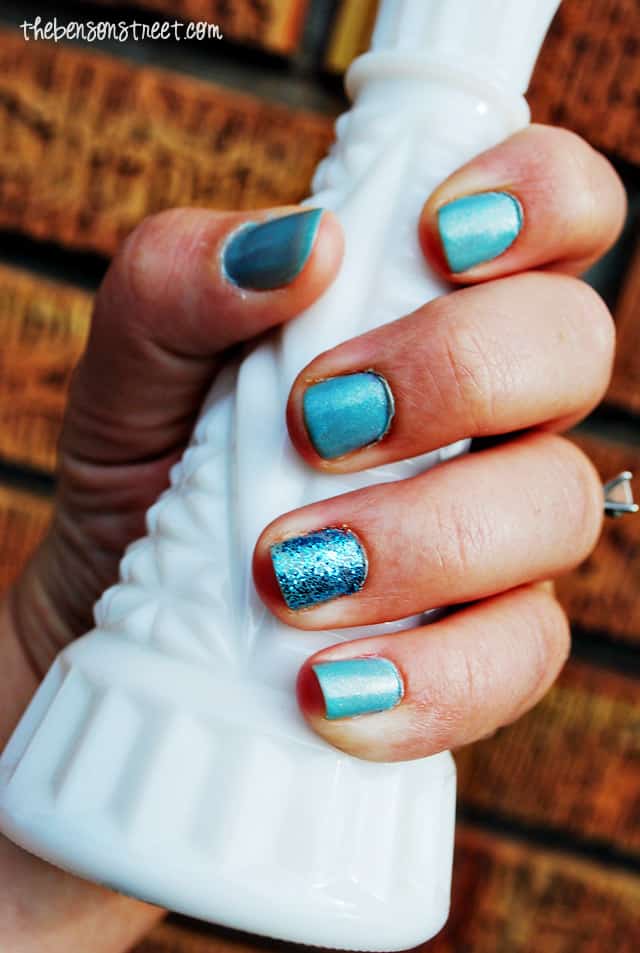Cinderella Inspired Nail Art at thebensonstreet.com