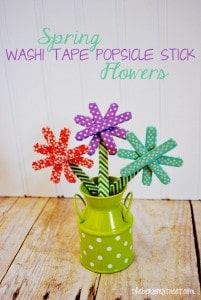 Spring Popsicle Stick Flowers at thebensonstreet.com