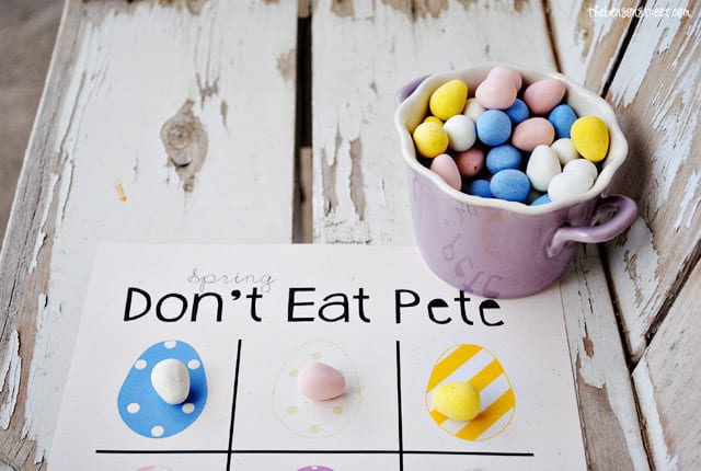 Egg Don't Eat Pete Printable Game board