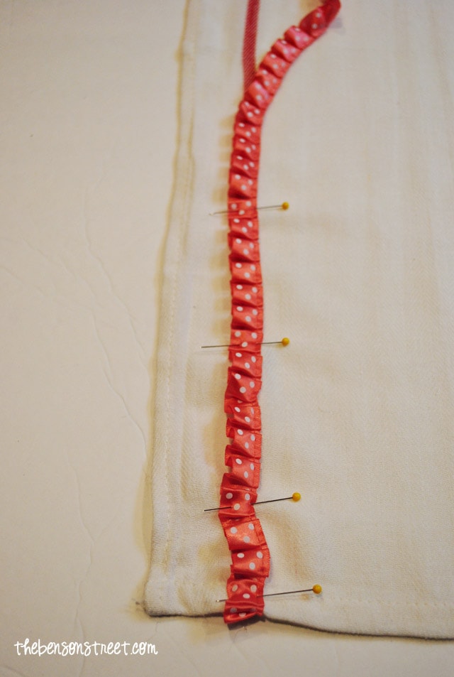 Ikea tea towel refashion at thebensonstreet.com
