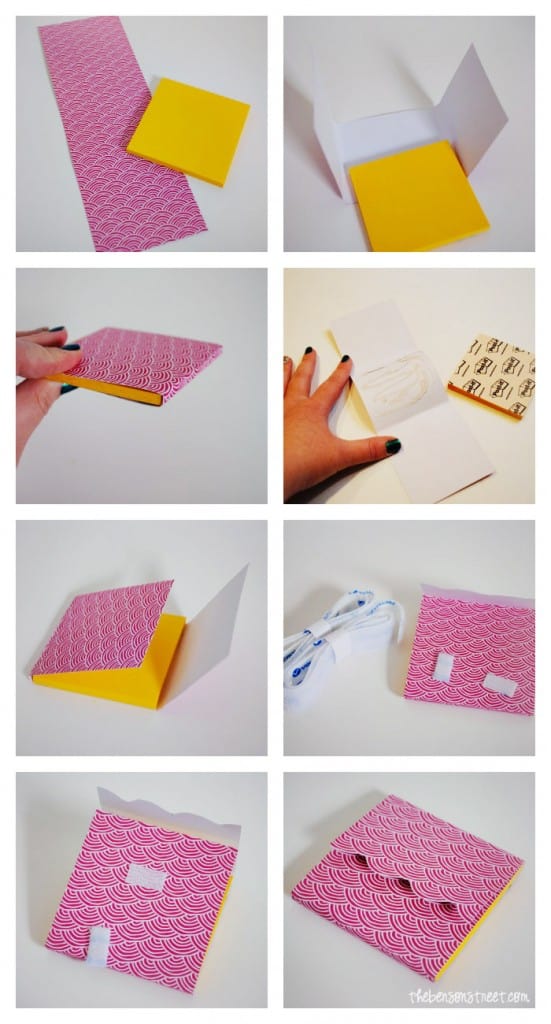 Post-It Note Cover Tutorial with Amy Tangerine at thebensonstreet.com