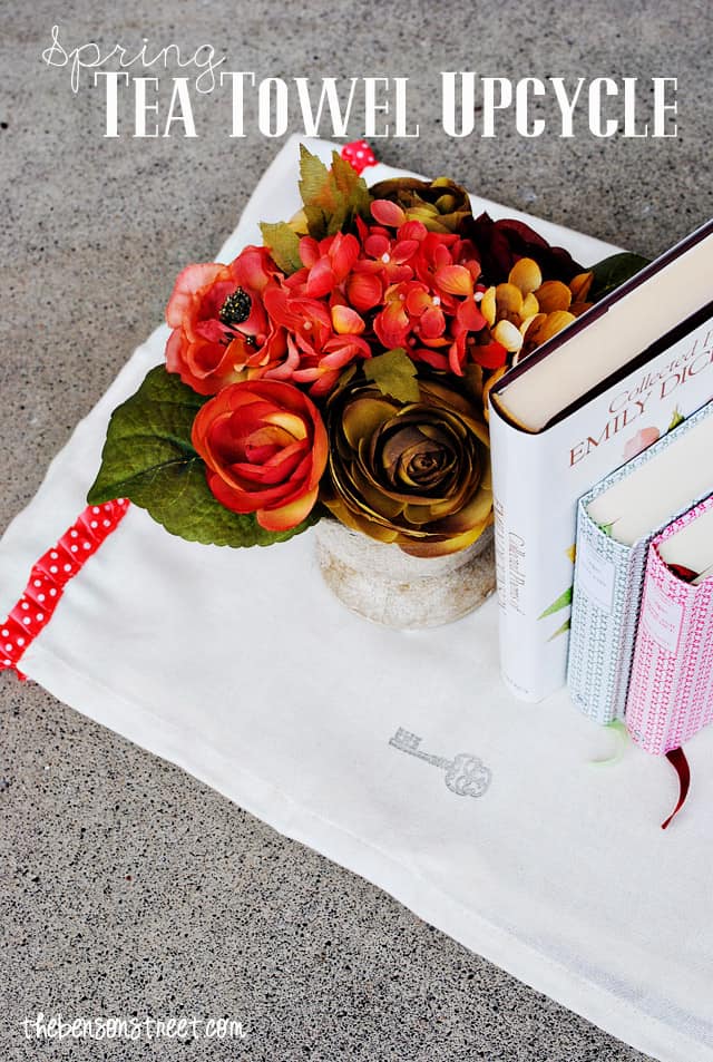 Springy Tea Towel Refashion at thebensonstreet.com