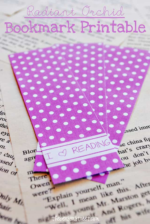 I Heart Reading Bookmark Printables at thebensonstreet.com