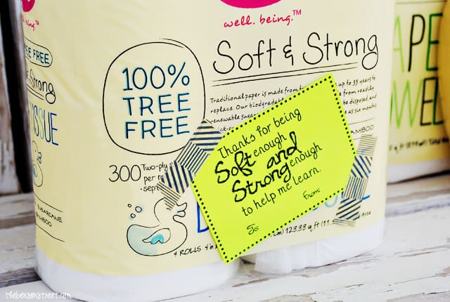 Soft & Strong Teacher Gift Idea at thebensonstreet.com