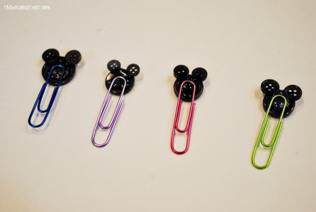 Finished Mickey Mouse Paper Clips at thebensonstreet.com