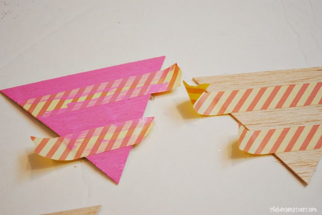 Easy Wooden Pendants Bunting at thebensonstreet.com